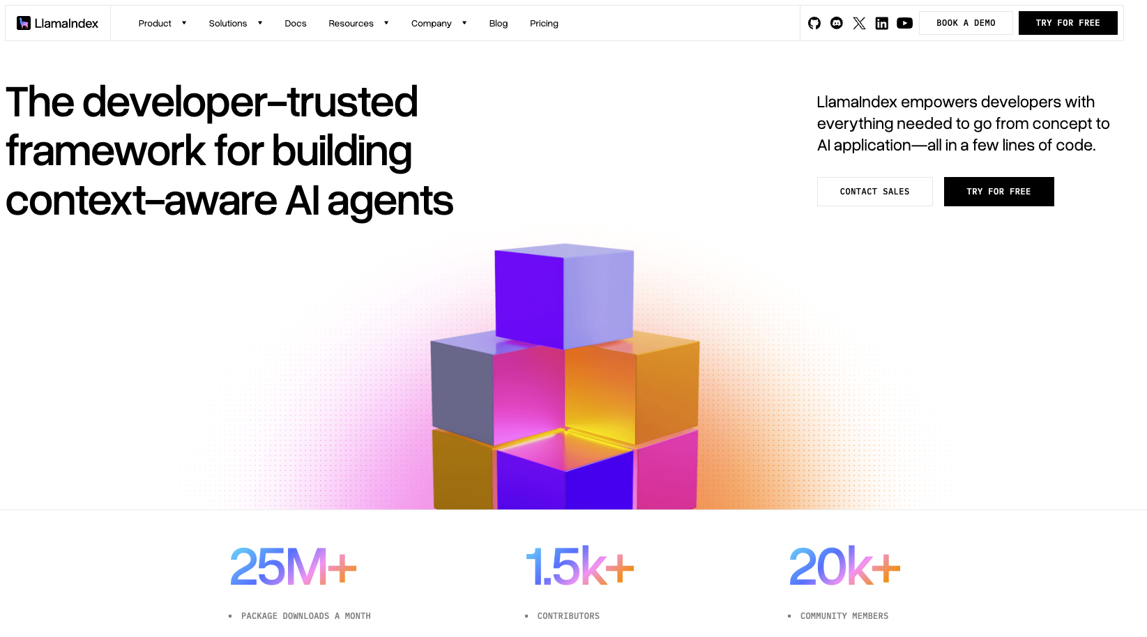 LlamaIndex, the developer-trusted framework for building context-aware AI agents